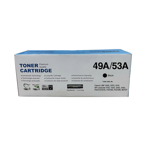 Hộp mực 49A/ 53A dùng cho máy Canon 3300/ 3310/ 3370 HP 1160/ 1320/ 3390/ P2014/ P2015
