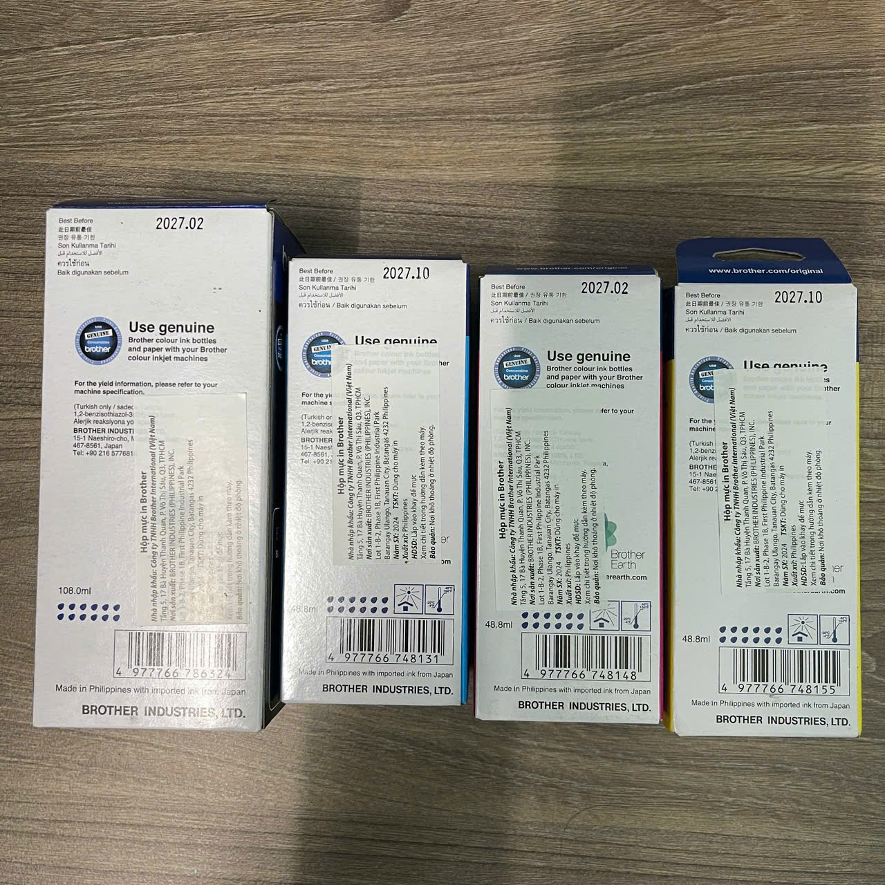 Mực in Brother BTD60BK, BT5000C, BT5000M, BT5000Y chính hãng - Ảnh 3