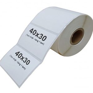 Tem in nhiệt 40x30mm Tem trà sữa, tem phụ sản phẩm